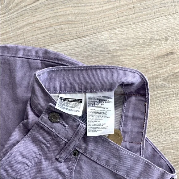 Levi's Purple Jean Shorts - Picture 3 of 3
